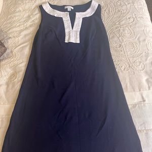Women’s dress navy blue and white